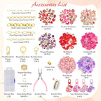 Ecoofor 458 Pcs Keychain Making Kit — Includes 19 Keychain Clips, 25 Extender - Image 3