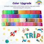 PeacePeo Polymer Clay 110 Colors Non-Sticky Oven Bake Clay 215 Pcs Non-Toxic - Image 3