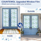 Countewol Privacy Window Films Stain Glass Cling No Glue Anti-UV Window Sticker - Image 5