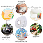 Tatuo 2 Rolls Double Sided Foam Tape 3/8 Inch by 50 Feet White PE Foam Tape - Image 7