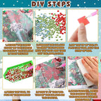 Trandraft 13 Pcs Summer Wreath Interchangeable Holiday Small Diamond Art Kits - Image 4