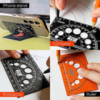 Designer – 15-in-1 Credit Card Multitool Ruler – Aluminium Wallet Multitool Card - Image 4