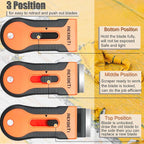 REXBETI Razor Blade Scraper Tool, 8 Pack Razor Scraper Set - Image 4