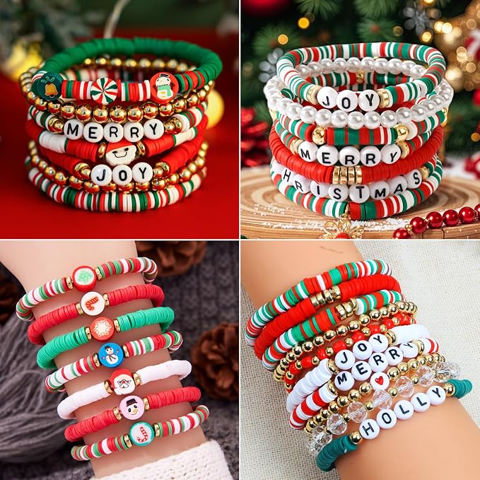 BBita 3680pcs Christmas Polymer Clay Beads Charms - Image 4