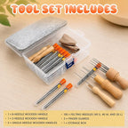 118-Piece Needle Felting Kit Professional, 100 Felting Needles - Image 4