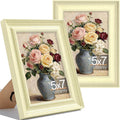 Vittanly 5x7 Picture Frames Set of 2, Ornate Vintage Photo Frame by Vittanly