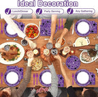 Qyeahkj 100 Pcs Halloween Birthday Party Supplies Paper Plates and Napkins Set - Image 7