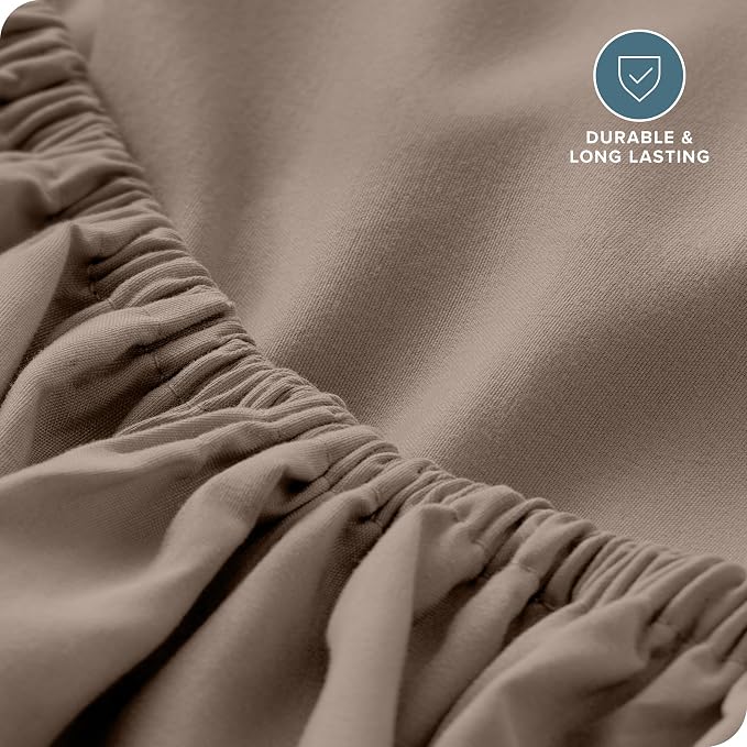 Bare Home Fitted Bottom Sheet Queen Size - Image 5