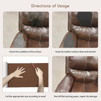 KING MOUNTAIN Leather Repair Patch, 12 x 60 Inches self Adhesive Leather Repair - Image 8