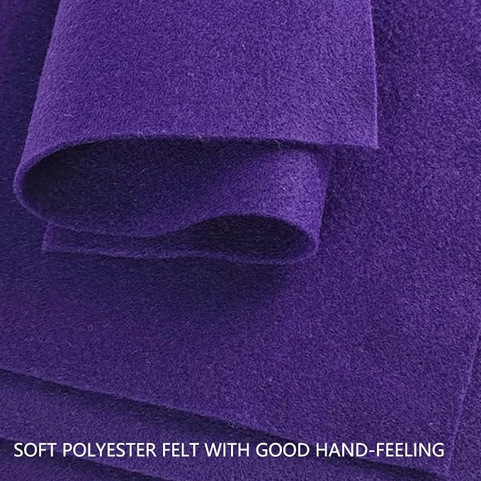 Jtnohx Color Felt, Soft Felt Sheets, 1.4mm Thick 8"x12" Handicraft Felt Fabrics - Image 6