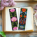 ACRNIGHEET 6PCS Cross Stitch Kits Stamped Cross Stitch Bookmark Kit - Image 6