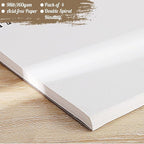 4 Pack Mixed Media Sketchbook, 5.5x8.5 inches Drawing Paper Sketch Book - Image 4
