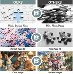 500 Piece Puzzle for Adults –Raccoon Grandpa Telling Stories Jigsaw Puzzles 500 - Image 4