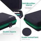SIQUK Green EVA Dice Case with Detachable Tray and Handle - Image 4