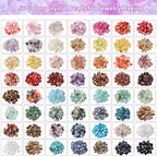 QUEFE Jewelry Making Supplies Kit 1800pcs 56 Colors Crystal Beads, Bracelet - Image 3