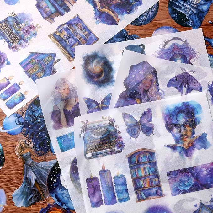 Fantasy Magic Scrapbook Stickers 20 Sheets 240 Pre-Cut Washi Stickers - Image 7