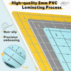 Premium Self Healing Cutting Mat 18'' x 12'', A3 Non-slip Sewing Mat - Image 4