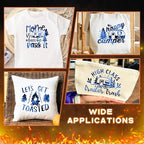 Tintnut Black Blue Flame Heat Transfer Vinyl, stretch washable, suitable - Image 6