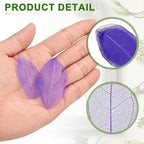 uxcell 100 Pcs Dark Purple Skeleton Leaves - Image 3