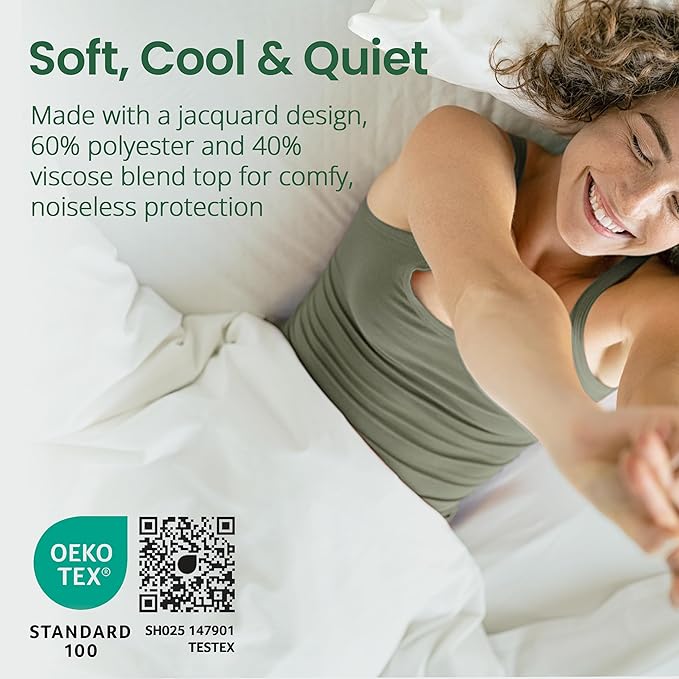 SafeRest Sleepure Waterproof Mattress Protector Twin Size - Image 5