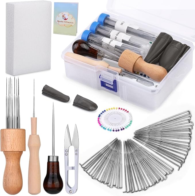 IMZAY Needle Felting Tools, Wool Felting Supplies, Needle Felting Kit by Imzay