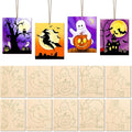 COCHIE 10PCS Large Halloween Unfinished Wood Crafts to Paint by COCHIE