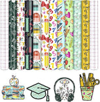 Teacher Graphics Permanent Adhesive Vinyl 10 Sheets 12'' x 10'' | Pen Rules by CraftingEveryday