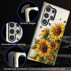 for Samsung Galaxy S23 Ultra Case, Sunflowers Bees Pattern Glossy 2 in 1 - Image 4