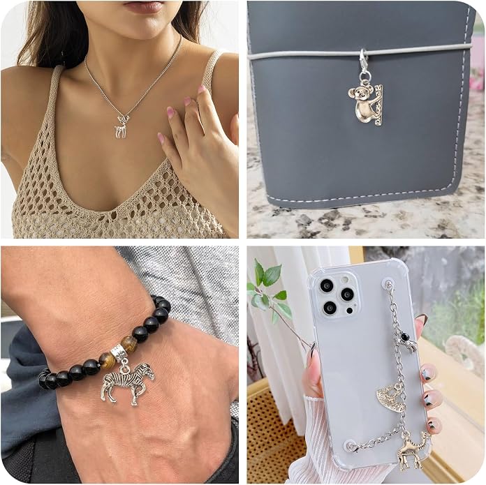 Craftdady Tibetan Style Antique Silver Alloy Pendants Cute Metal Dangle Charms - Image 3