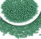 1500pcs Christmas Green 5mm Pearl Beads by chuyau