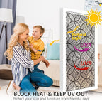 DKTIE Boho Stained Glass Look Window Privacy Film - Image 3