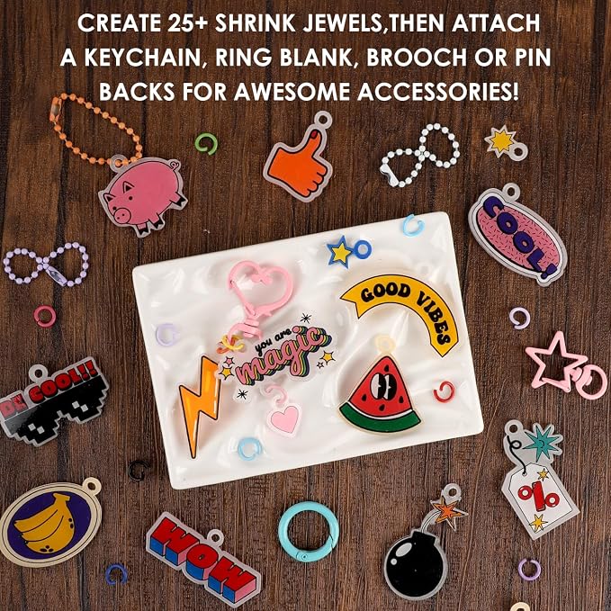 Grabie DIY Shrink Art Craft Kit Jewelry Making Kit - Image 8