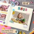 Scrapbook 8x8 Inch DIY Scrapbook Album Hardcover Kraft Paper 40 pages/20 sheets - Image 3