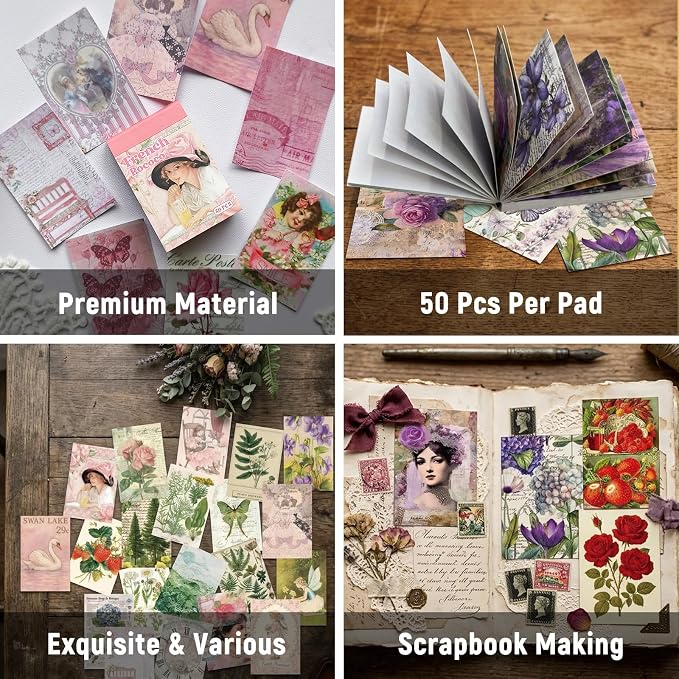 Vintage Washi Sticker Book, Scrapbooking, Travel Albums, Junk Journals and DIY - Image 2