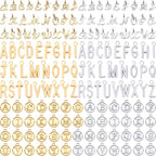 SANNIX 156Pcs/6 Sets Alphabet ABC Letter Charms 3 Styles Capital A-Z Charms DIY by SANNIX