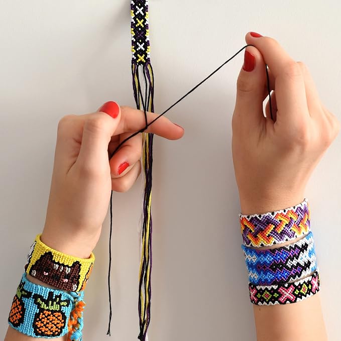 Peirich Bracelets Making Bead Kits, Includes 44 Colors Embroidery Floss - Image 9