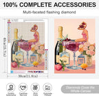 Cocktail Diamond Art Kits for Adults, 5D DIY Diamond Painting Kits for Beginner - Image 6