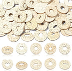 100 Pcs Unfinished Wood Cutouts Donut Wooden Shapes Dessert Wood Crafts by URURLIFEHALL