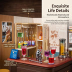 Relax Bar Miniature House Kit, Plastic DIY Dollhouse - Image 3