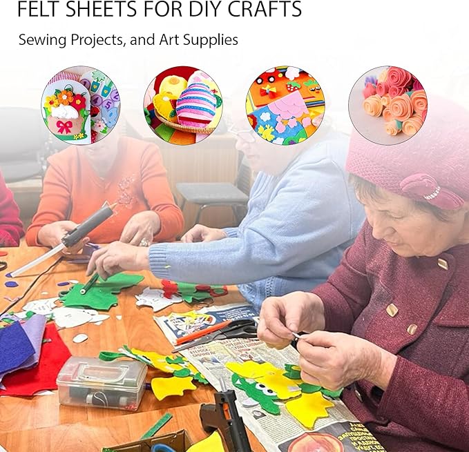 Jtnohx Soft Felt Sheets, Color Felt Fabric - Image 6