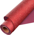 Aoder Red Glitter HTV Heat Transfer Vinyl by AoderDTFTransferFilm