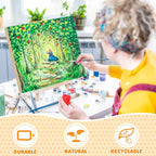 Barydat 24 Pcs Wood Panels for Painting 10'' x 8'' Unfinished Wood Canvas Board - Image 4
