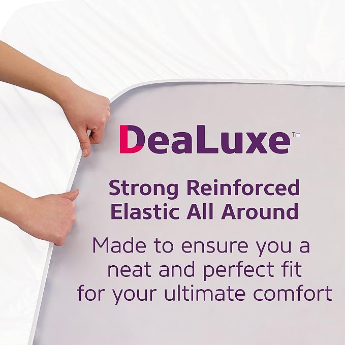 Twin Deep Pocket Fitted Sheet 21' Twin Size Perfectly Fits 17'23' Mattresses & - Image 4