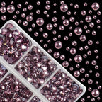 4000Pcs Mixed Size Hot Fix Round Crystals Gems Glass Stones Hotfix Flat Back - Image 2
