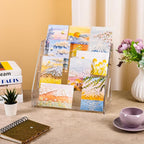 CELSOL Elevated 4 Tier Clear Acrylic Card Display Stand - Image 4