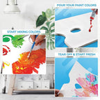 Bellofy 2X Disposable Palette Paper 9x12 Inches | Mess-Free Paper Artist Palette - Image 5