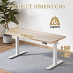 TIQLAB Electric Adjustable Sewing Table, Ergonomic Worktable - Image 3