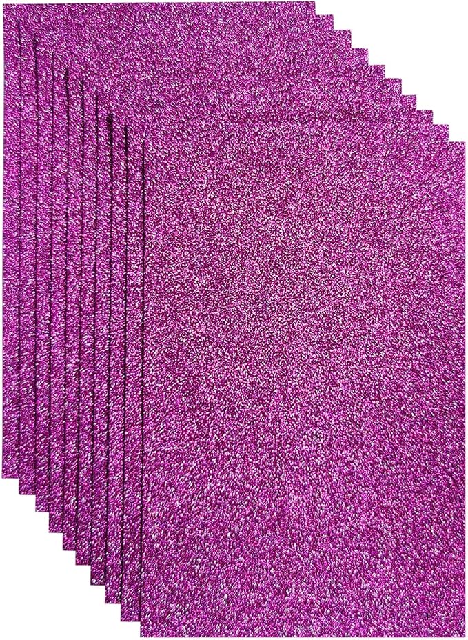 Jtnohx Glitter Felt Fabric, 8 x12 inches Felt Square Glitter by Jtnohx