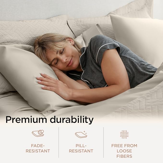 Threadmill King Size Sheets | 800 Thread Count King Bed Sheets Set - Image 6
