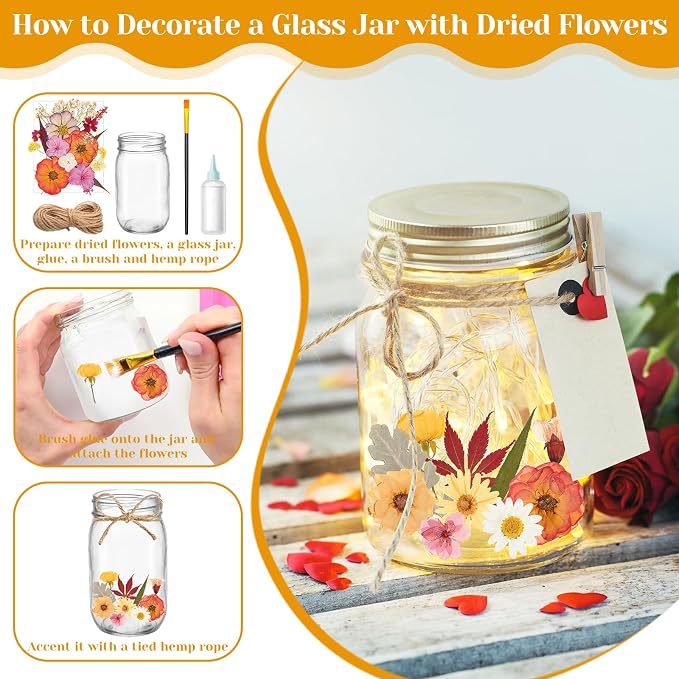 Dried Pressed Flowers for Resin, Real Pressed Flowers Dry Leaves Bulk Natural - Image 2
